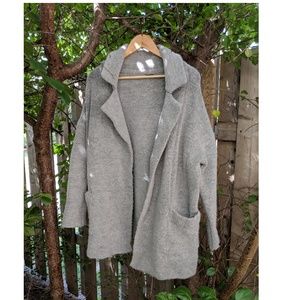 Thick Wool Heavy Knit Coat Sweater Jacket
